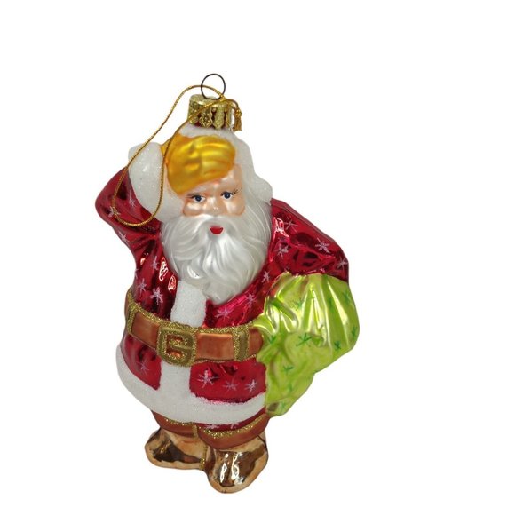 Vintage AmeriChristmas Ornament Santa 7" with Box - Picture 2 of 5